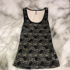 Lace Black tank top